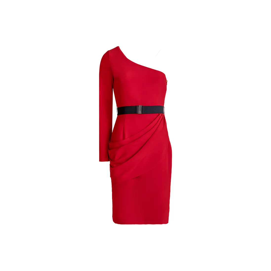 LIZZY Длинное платье с длинными рукавами женское красное