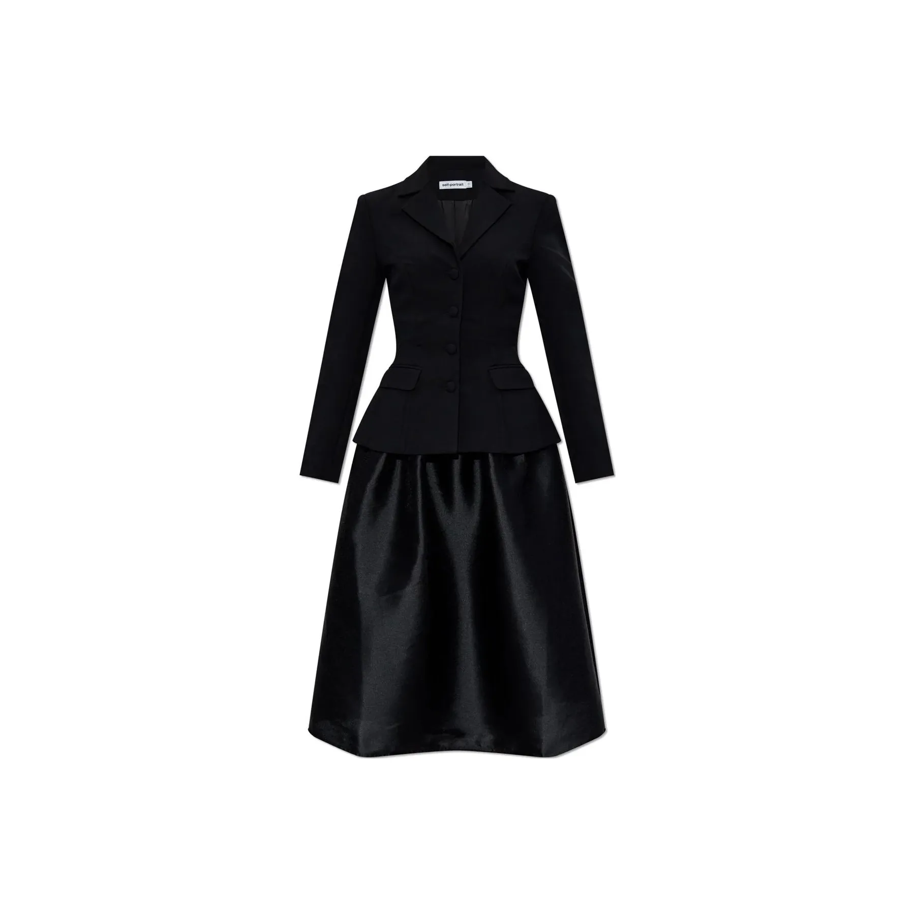 Self portrait Panelled Midi Dress