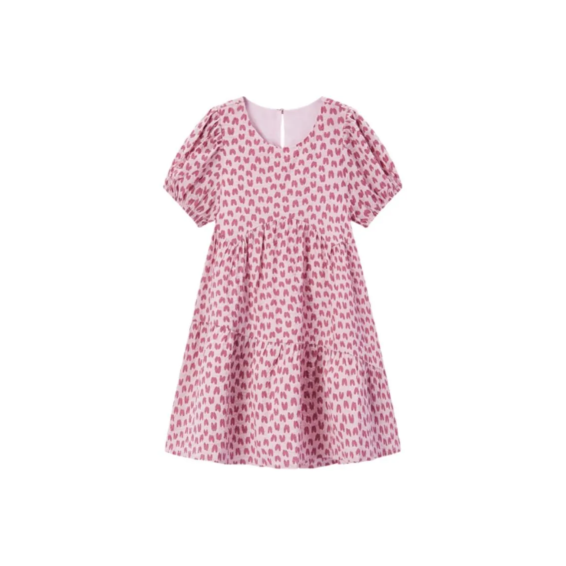 EICHITOO Short Sleeved Dresses Women's Pink Pattern