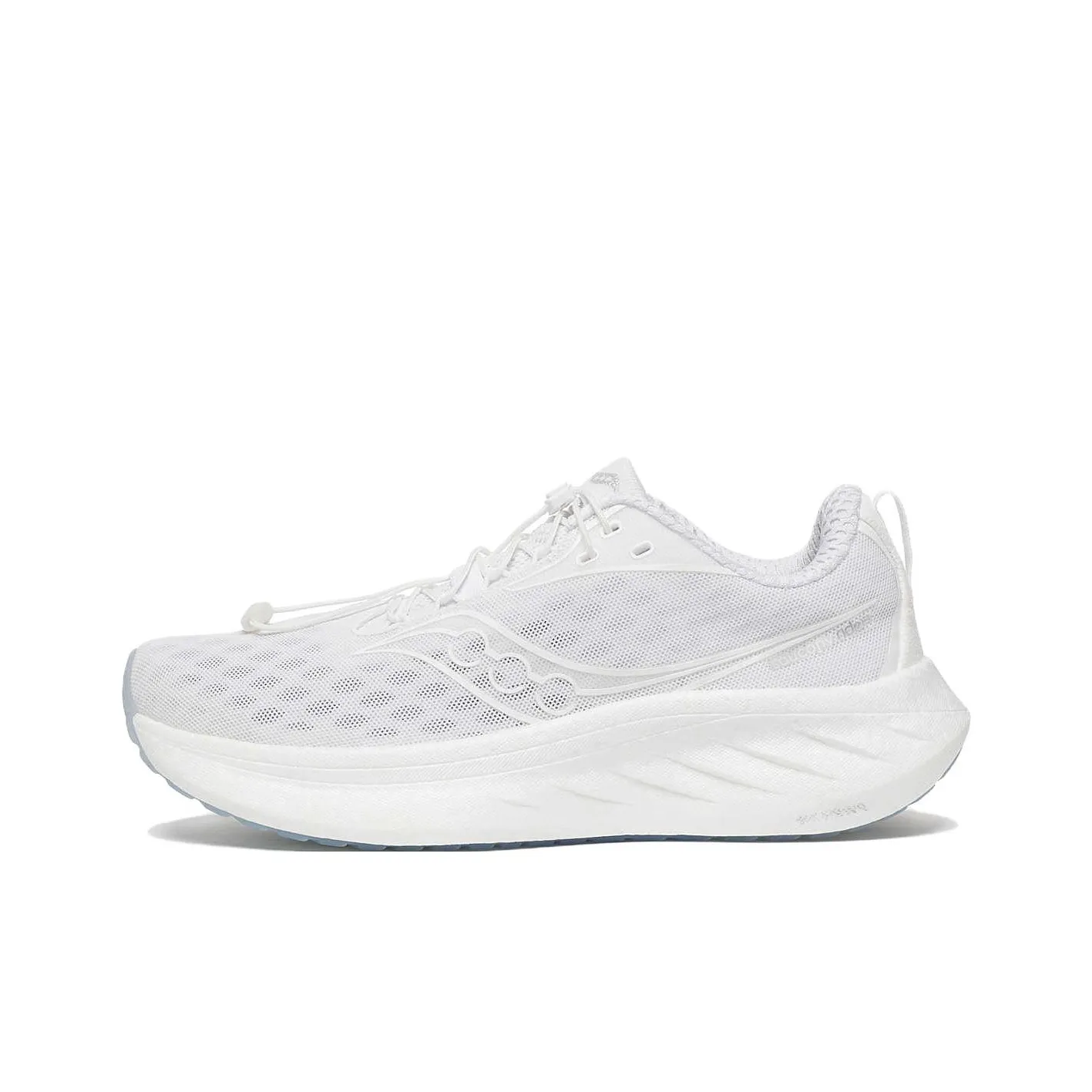 Saucony Ride Yutu 18 Противоскользящие устойчивые к истиранию низкий топ беговые кроссовки унисекс белый