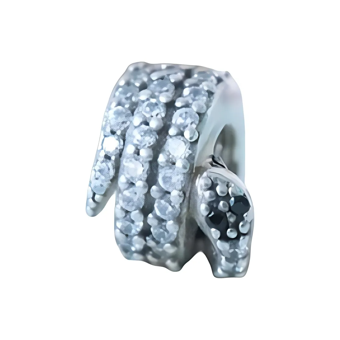 Pandora Синтетический кубический цирконий Стразы Ювелирные аксессуары Унисекс Серебряный