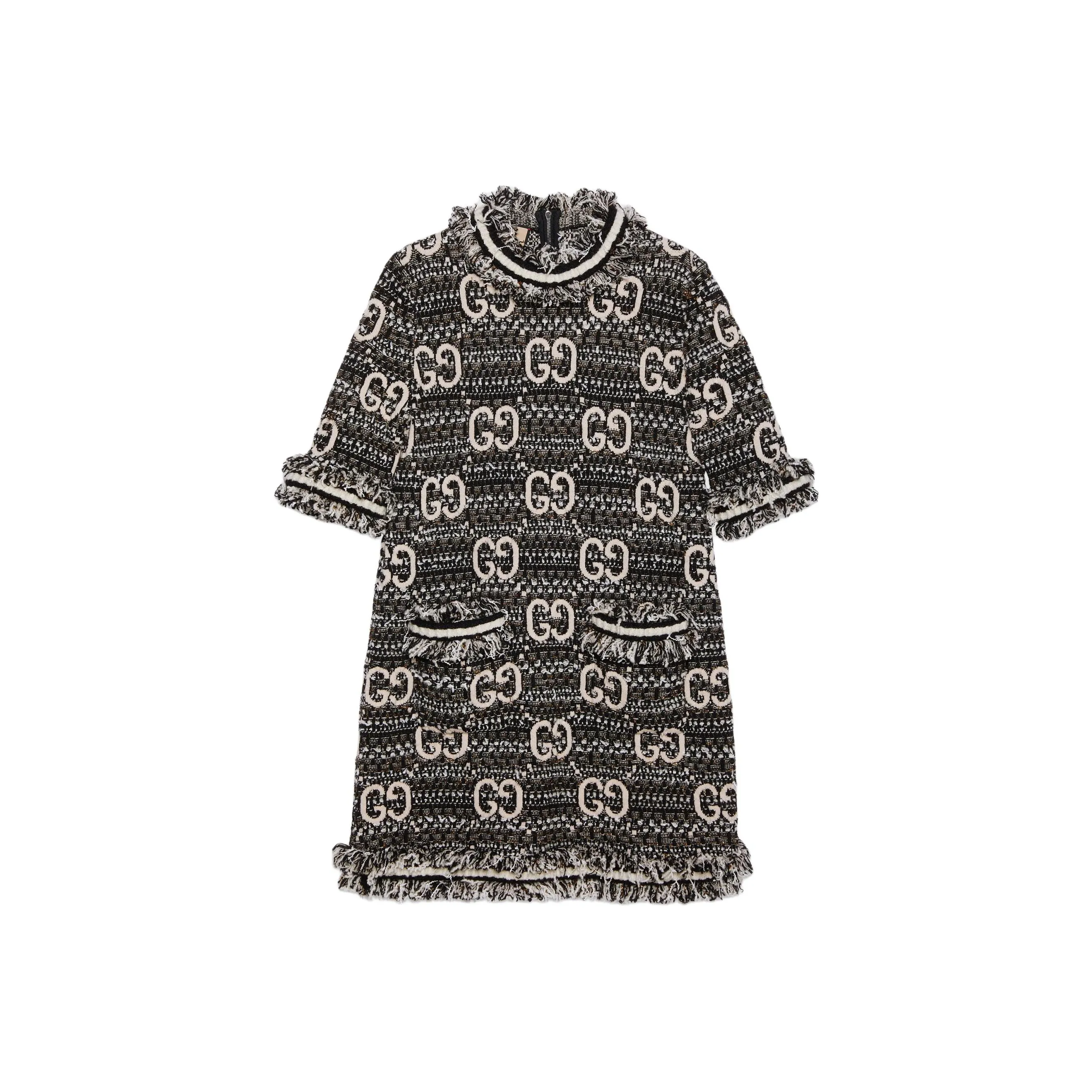 GUCCI Gg Motif Short Sleeved Dress