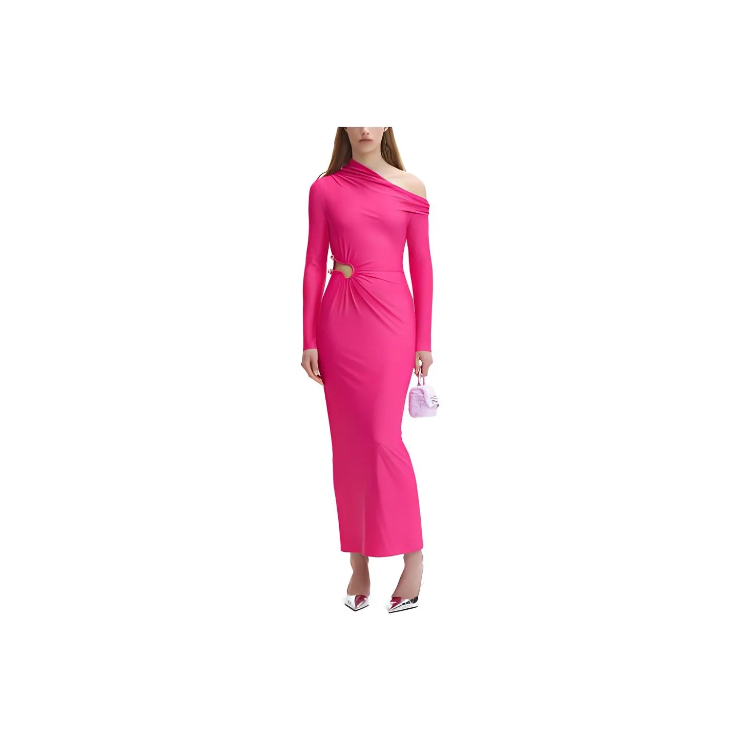 Self-portrait Long-Sleeved Dresses Women's Rose Red