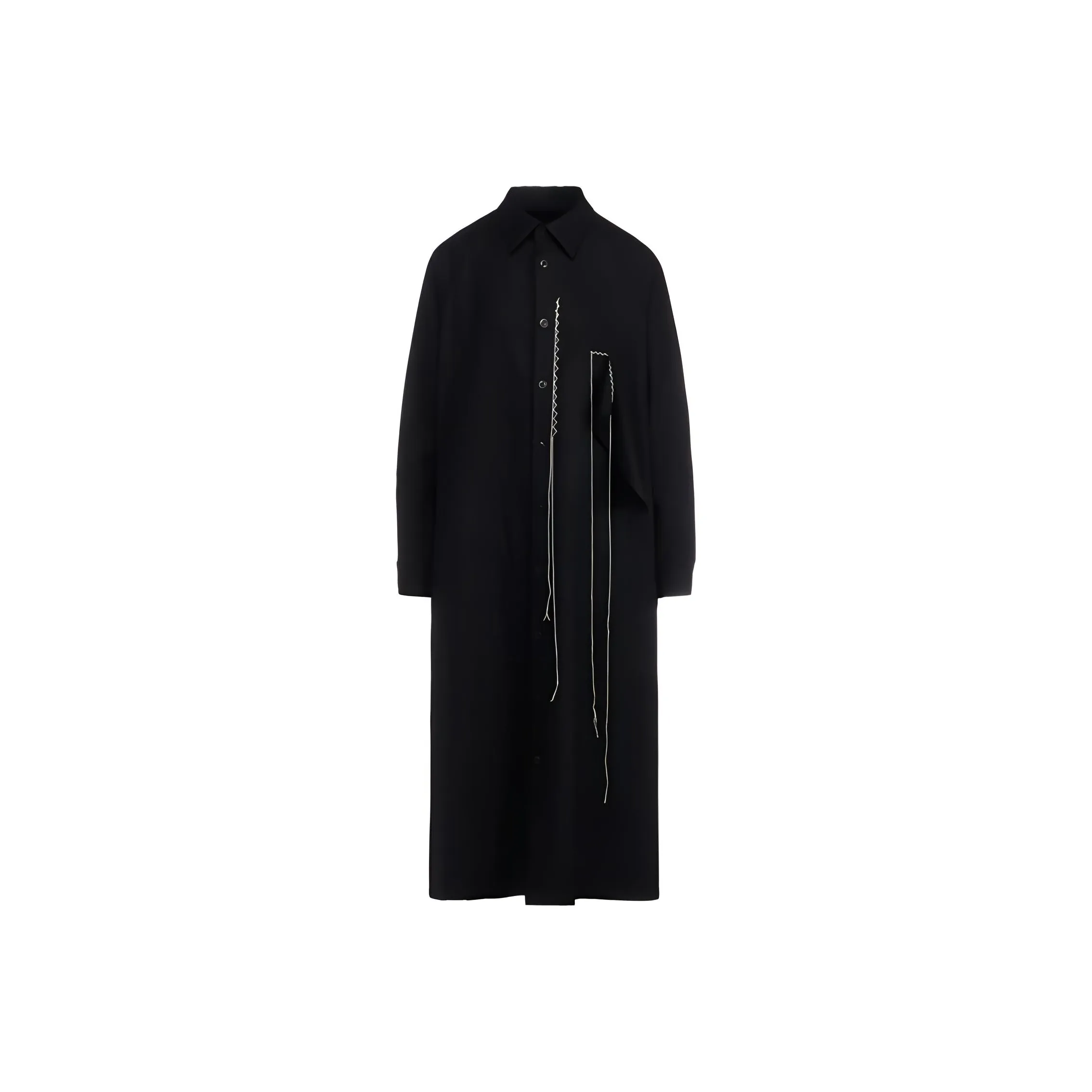 Yohji Yamamoto Long Sleeved Dress Women's Black