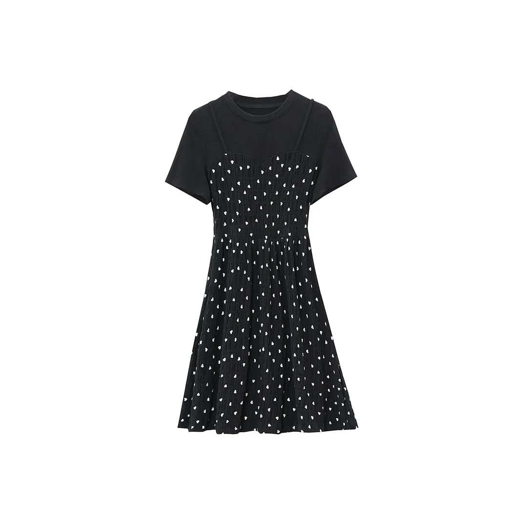 MM Short Sleeved Dress Women's Black
