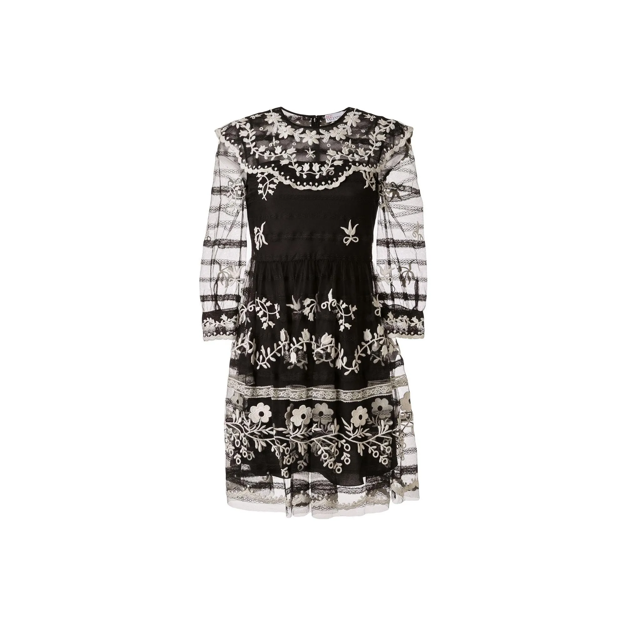 RED VALENTINO Long Sleeved Dresses Women's Black