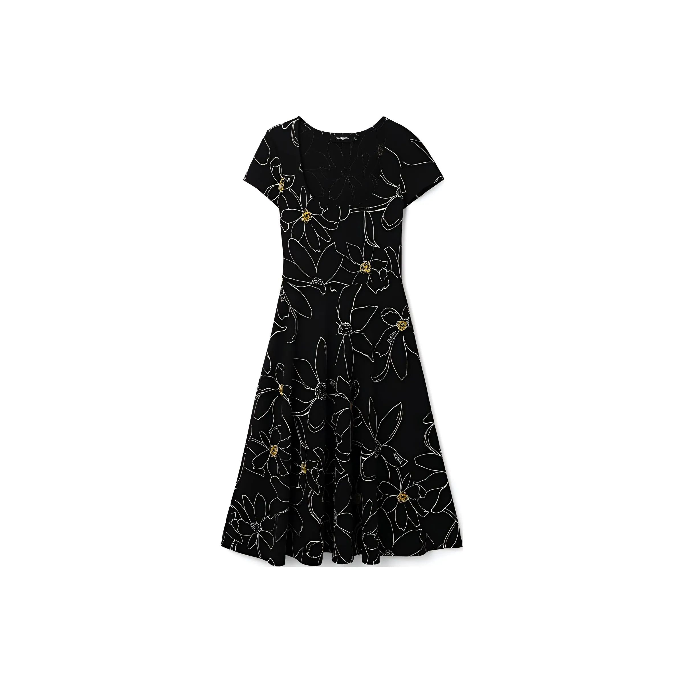 Desigual Short Sleeved Dress Women's Black
