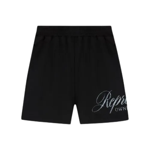 REPRESENT Черные Унисекс Повседневные шорты