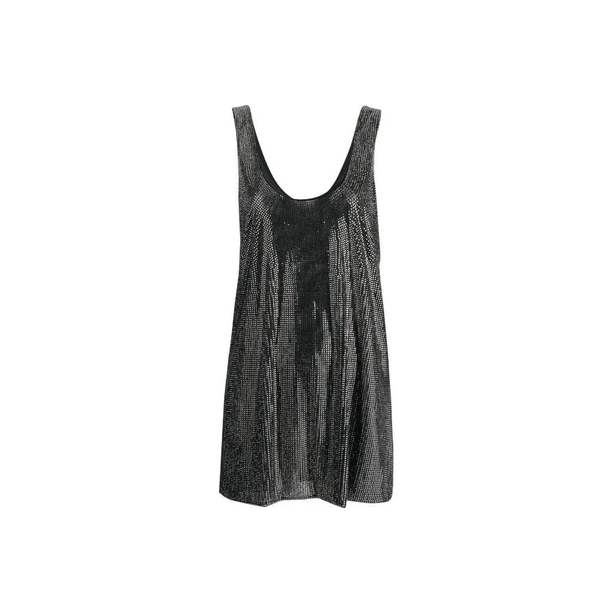 GIUSEPPE DI MORABITO Rhinestone embellished U neck Minidress