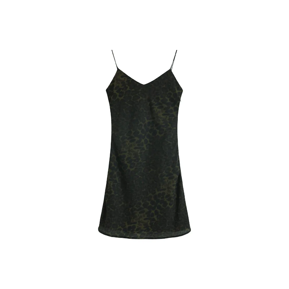 PASSCODIO Slip Платье Женское с леопардовым принтом