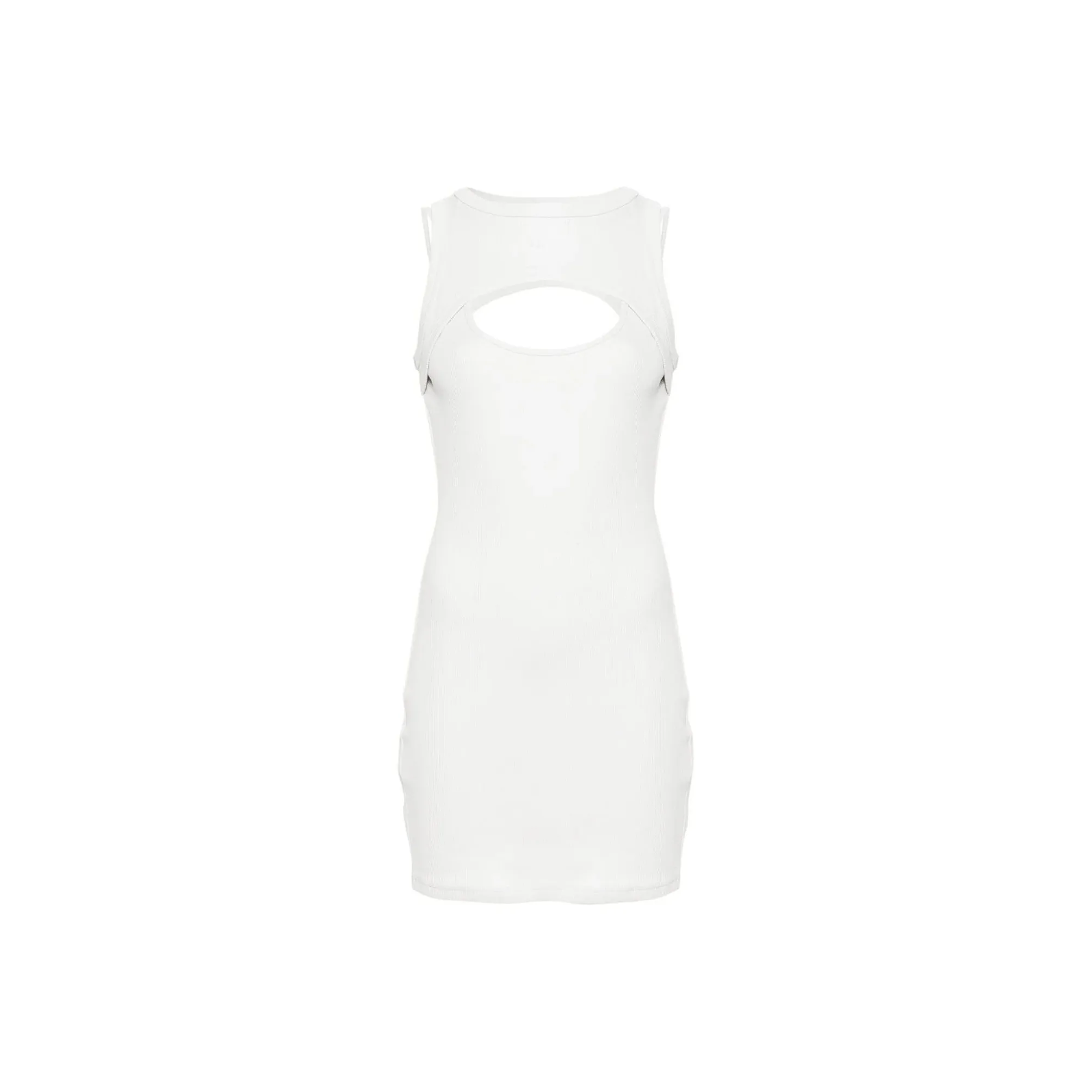 OFF WHITE Cut out Ribbed knit Dress