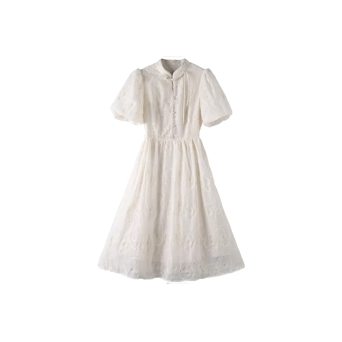 SYEEE WITH U Короткий рукав Платье Женское Абрикосовое