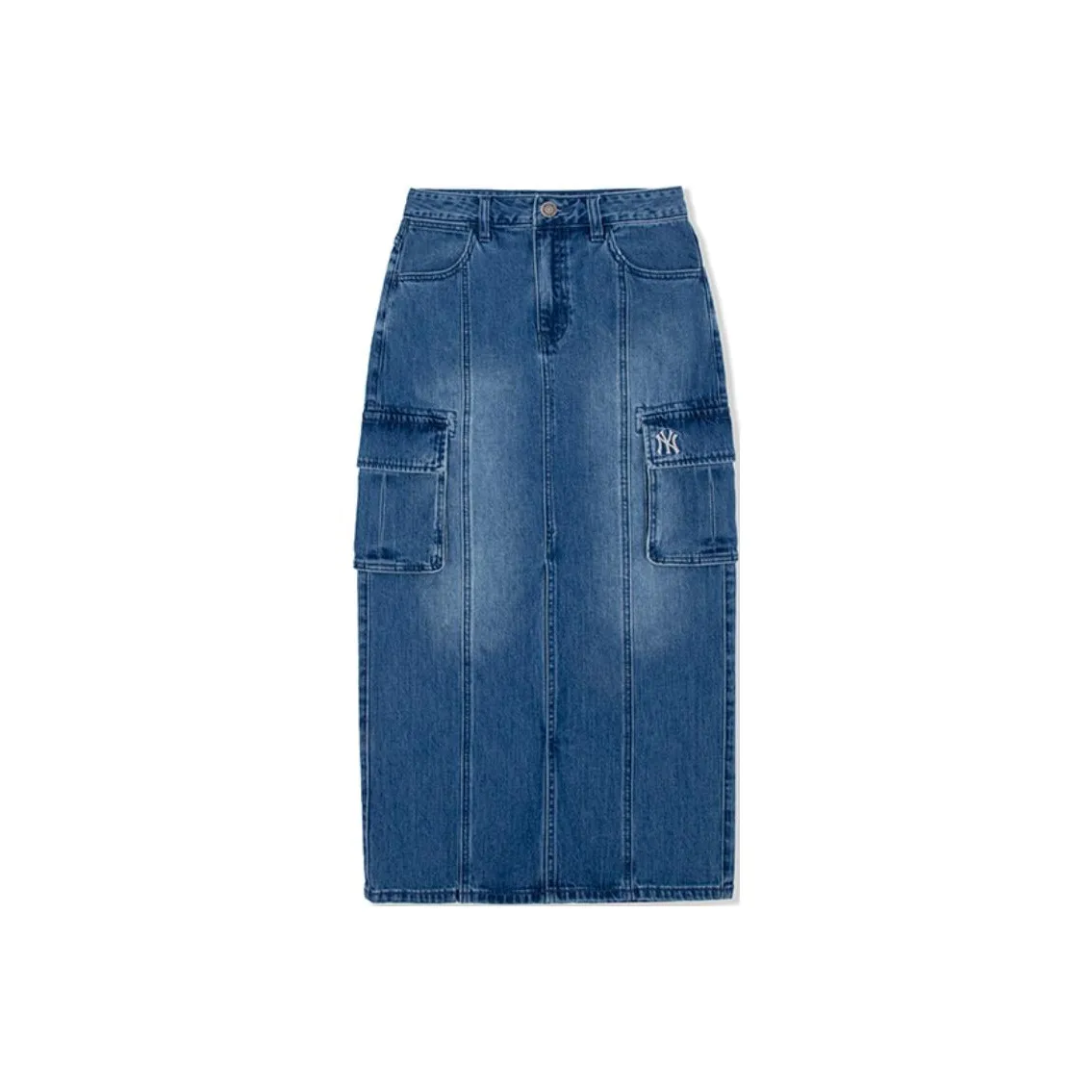 MLB New York Yankees Denim Long Skirt Women's Indigo