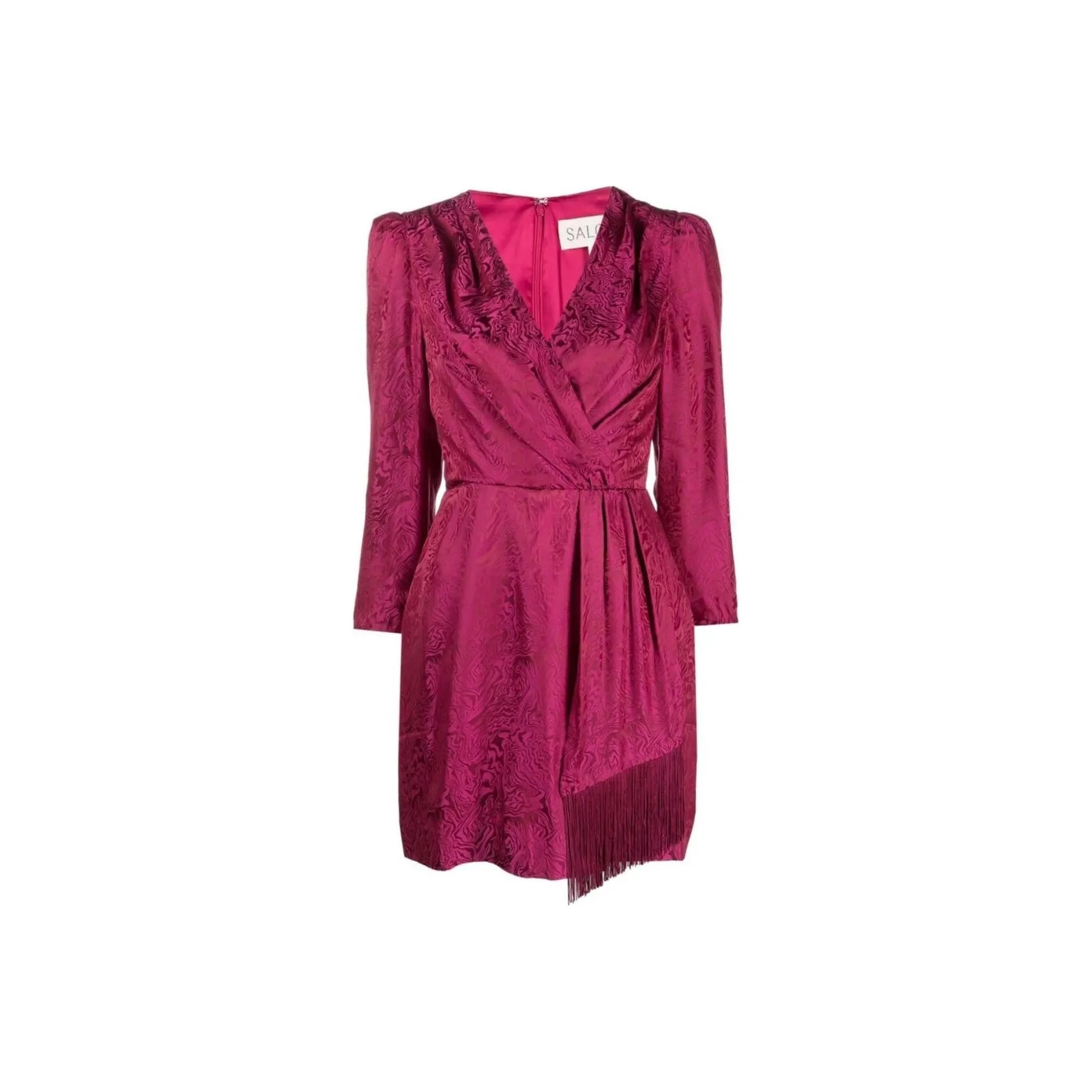 SALONI Abstract pattern Silk Minidress