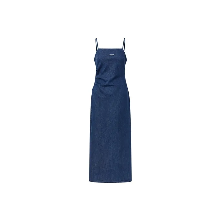 PEACEBIRD Slip Dresses Women's Denim Blue