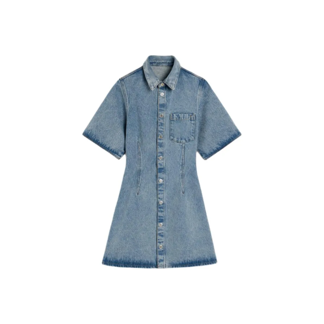 Ami Short Sleeve Shirt Dress