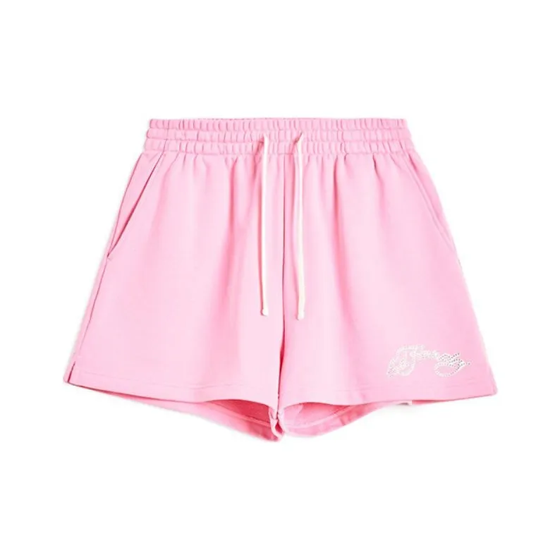 Ed Hardy SS24 Повседневные шорты Женские Вишневый цветок Розовый