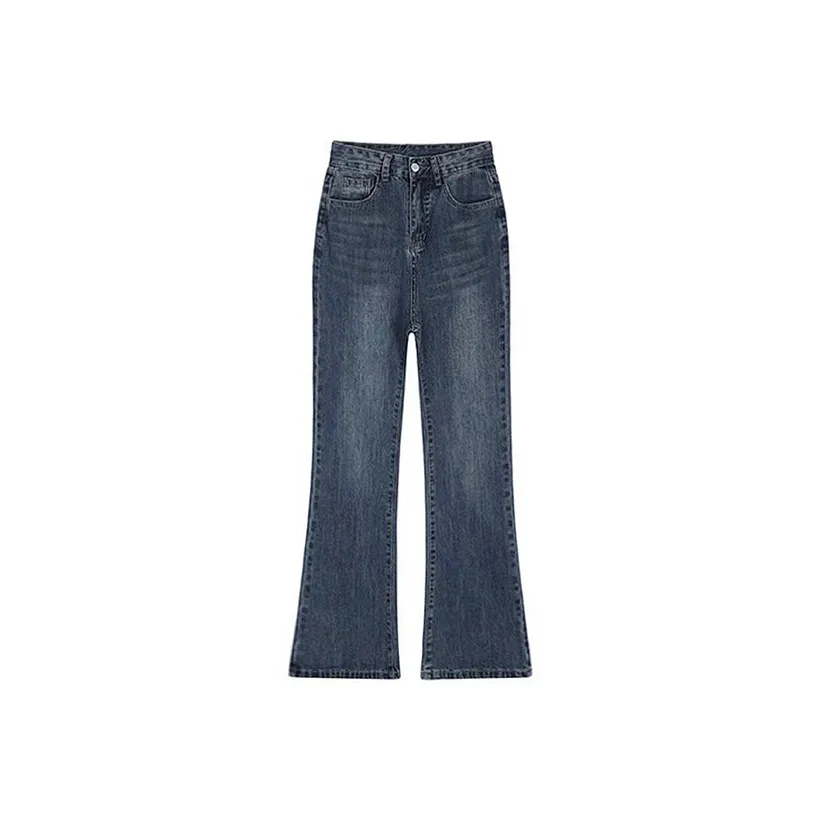 ZAZN Джинсы Женские Винтаж Синий