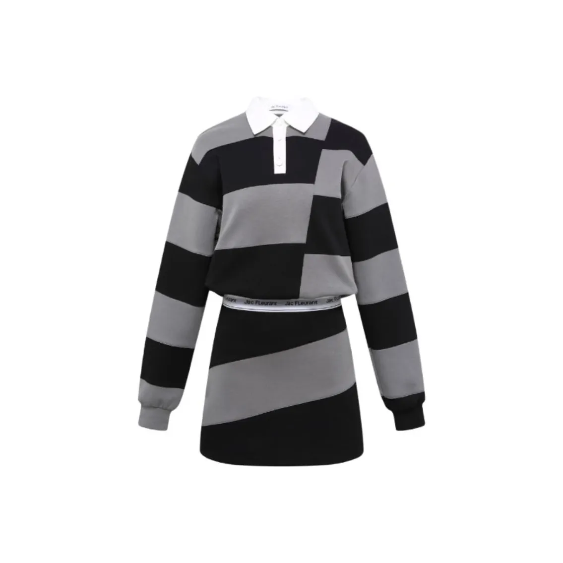 JAC FLEURANT Длинное платье с длинными рукавами, женское, черное