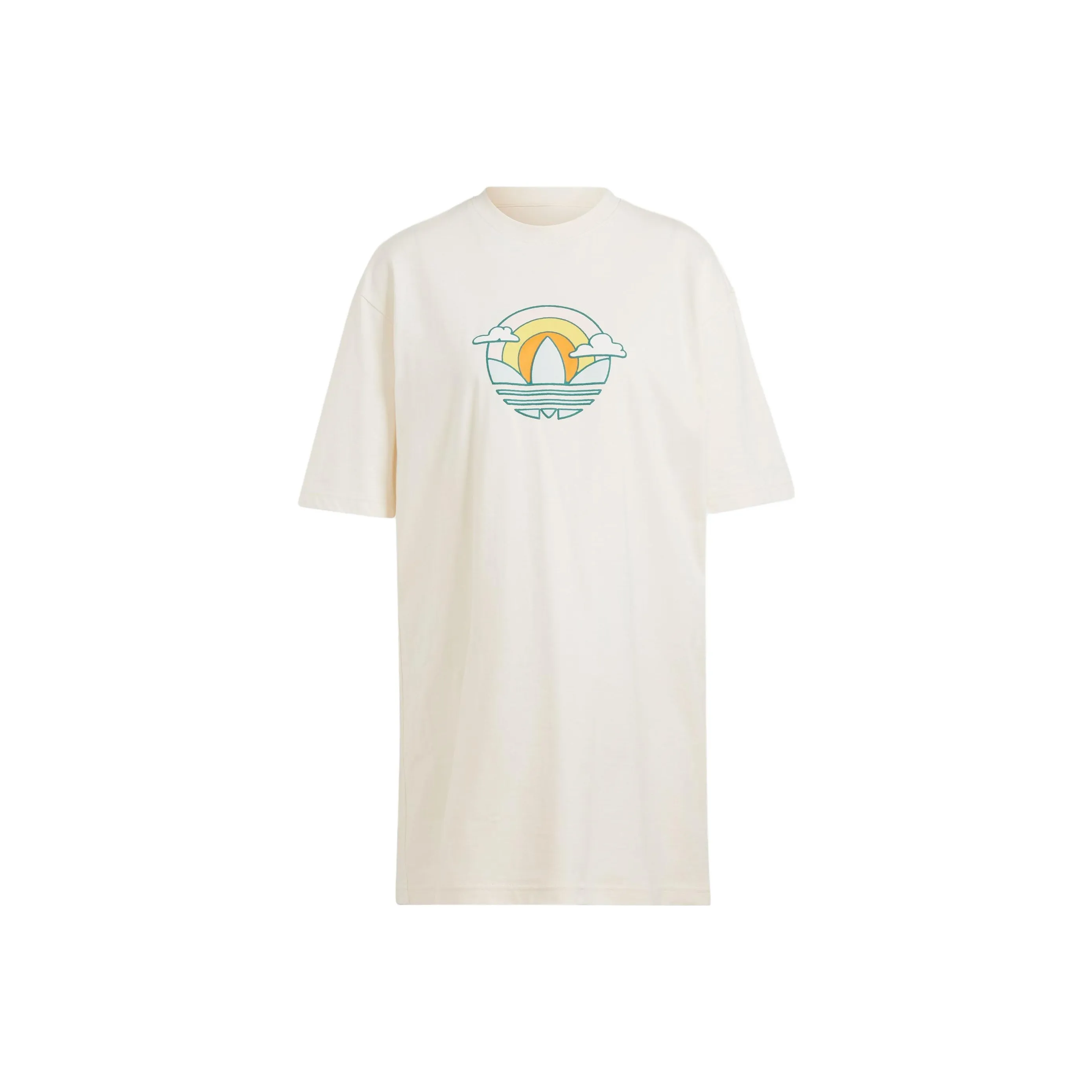 Adidas Originals Short Sleeved Dresses Women's Wonder White