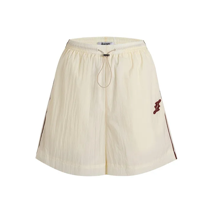 LIUREGALI Повседневные шорты Женские Экрю