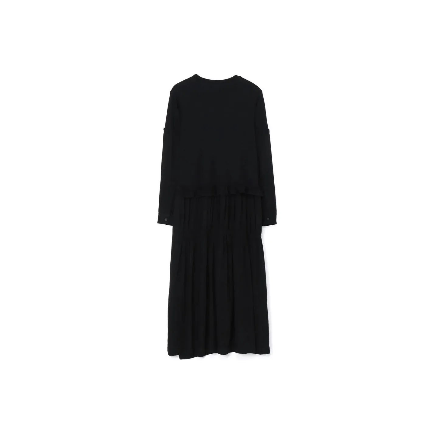 Yohji Yamamoto Panelled Tiered Maxi Dress