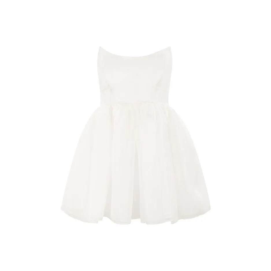 Selkie Collection x Strawberry SS24 Sleeveless Dress Women's Ivory White