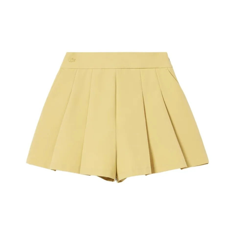 Шорты LACOSTE Collaboration Повседневные Женские Цвет круассан