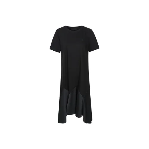 Firststation Black Женские Короткие Платья с Рукавами