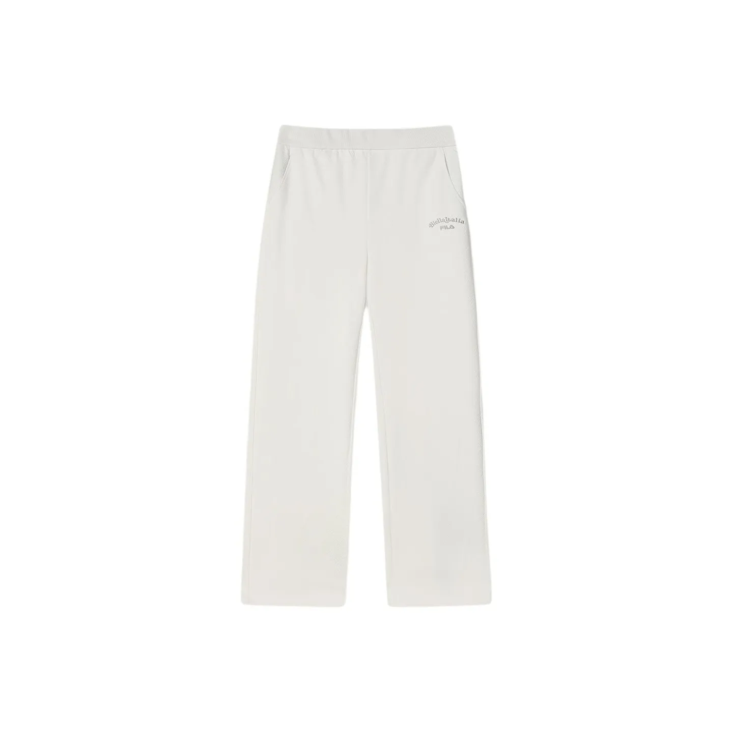 FILA Knitted Sweatpants Women's Jade Rabbit White