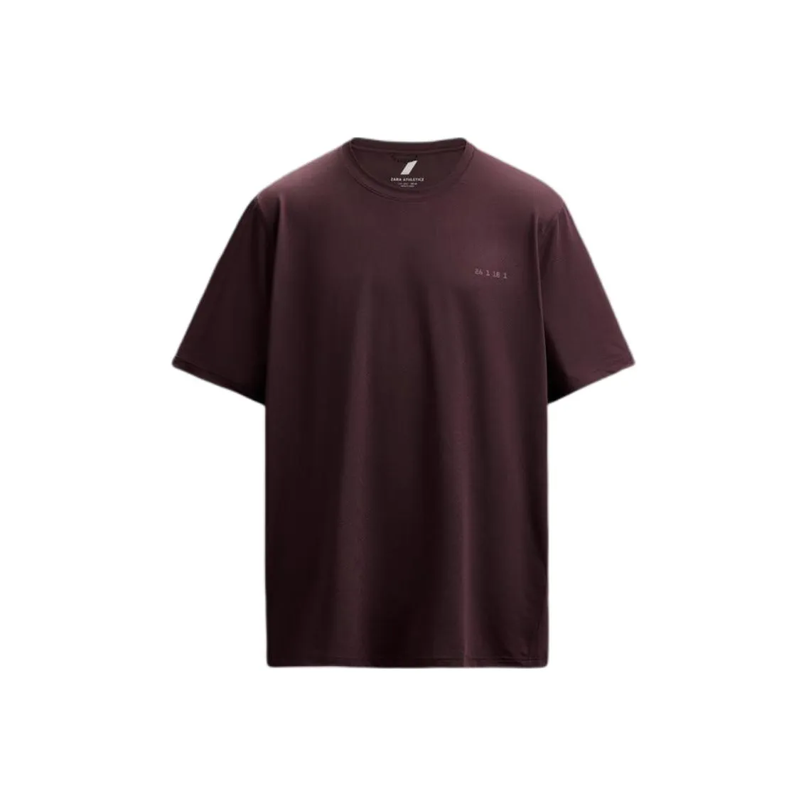 ZARA T Shirts Men's Burgundy Red