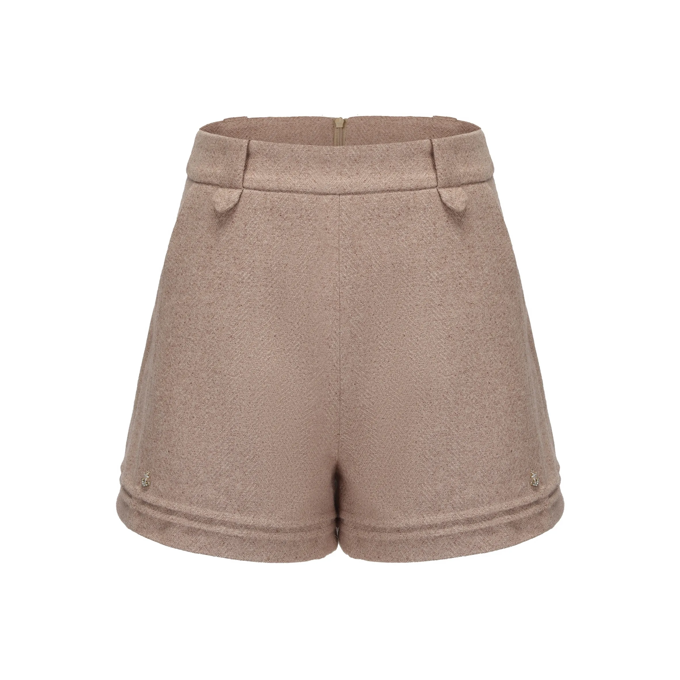 CHIWAWAMEME Повседневные шорты женские Milk Tea