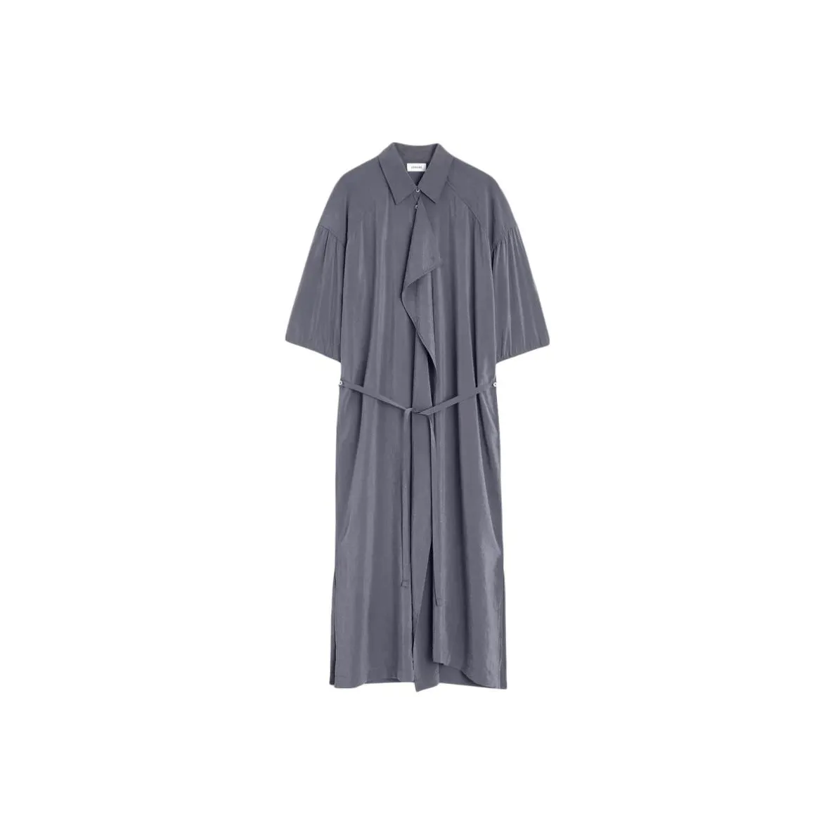 Lemaire Asymmetrical Shirt Dress 'Asphalt'