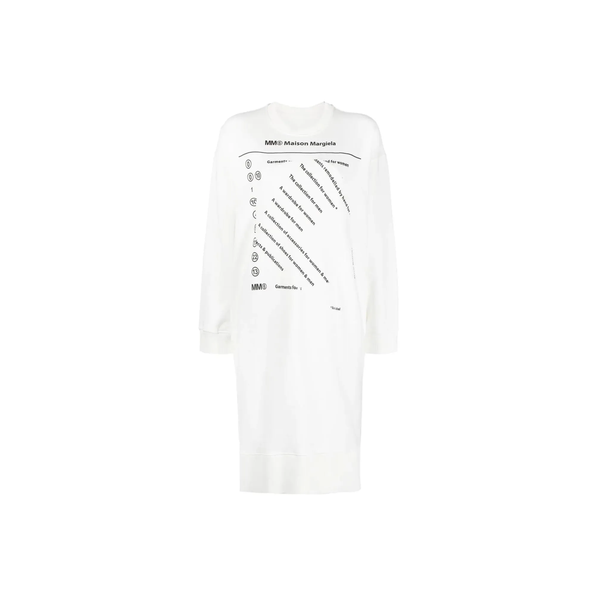 MM6 Maison Margiela Logo Print Sweatshirt Dress