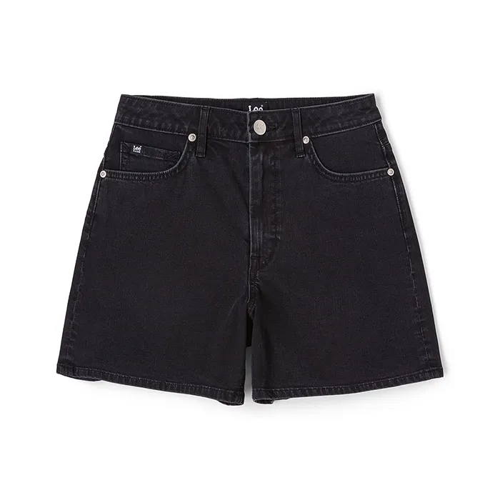 Шорты Lee Co-branded модель Повседневные Женские Черные