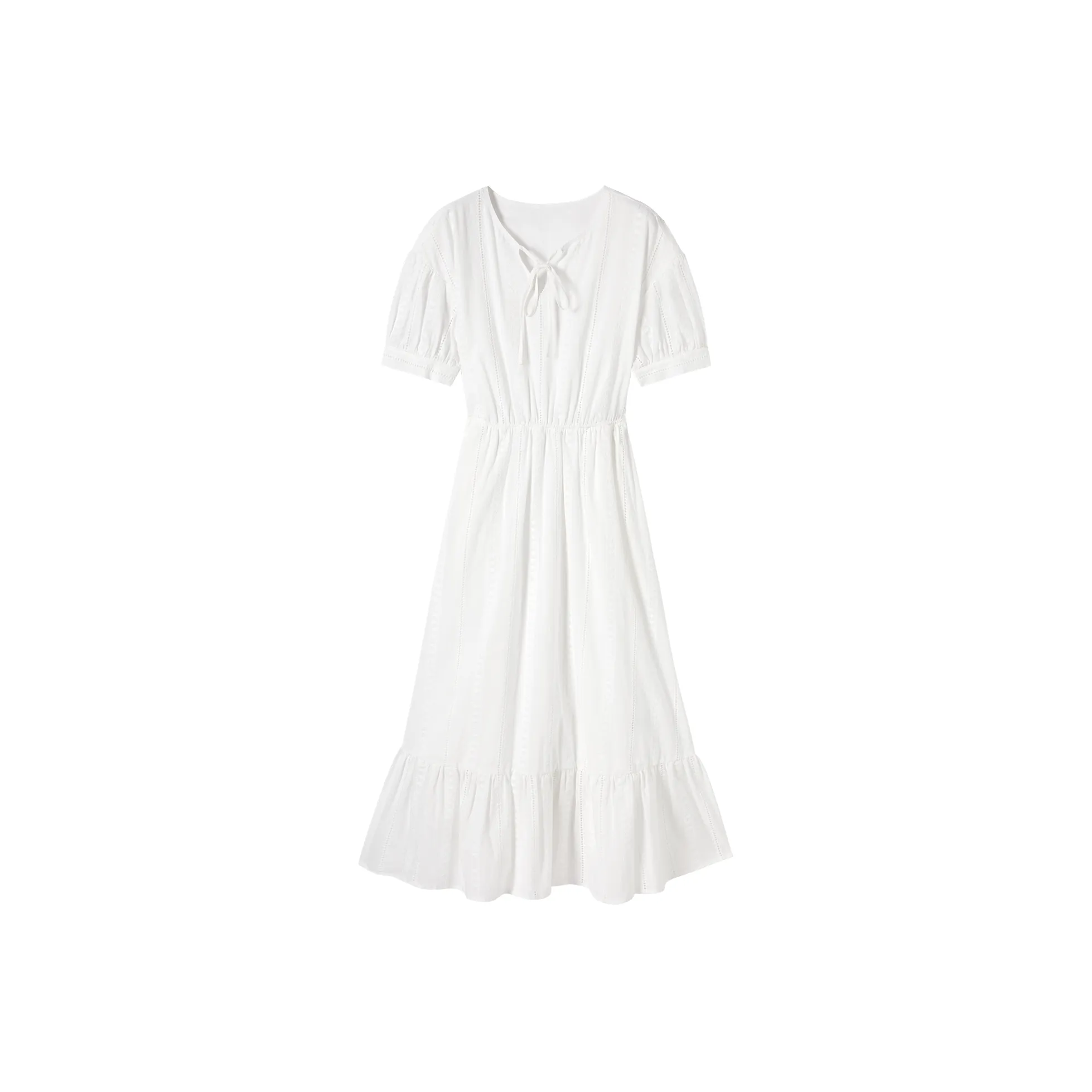 DIALOGUE Слоновая кость Женские Платья с Коротким Рукавом