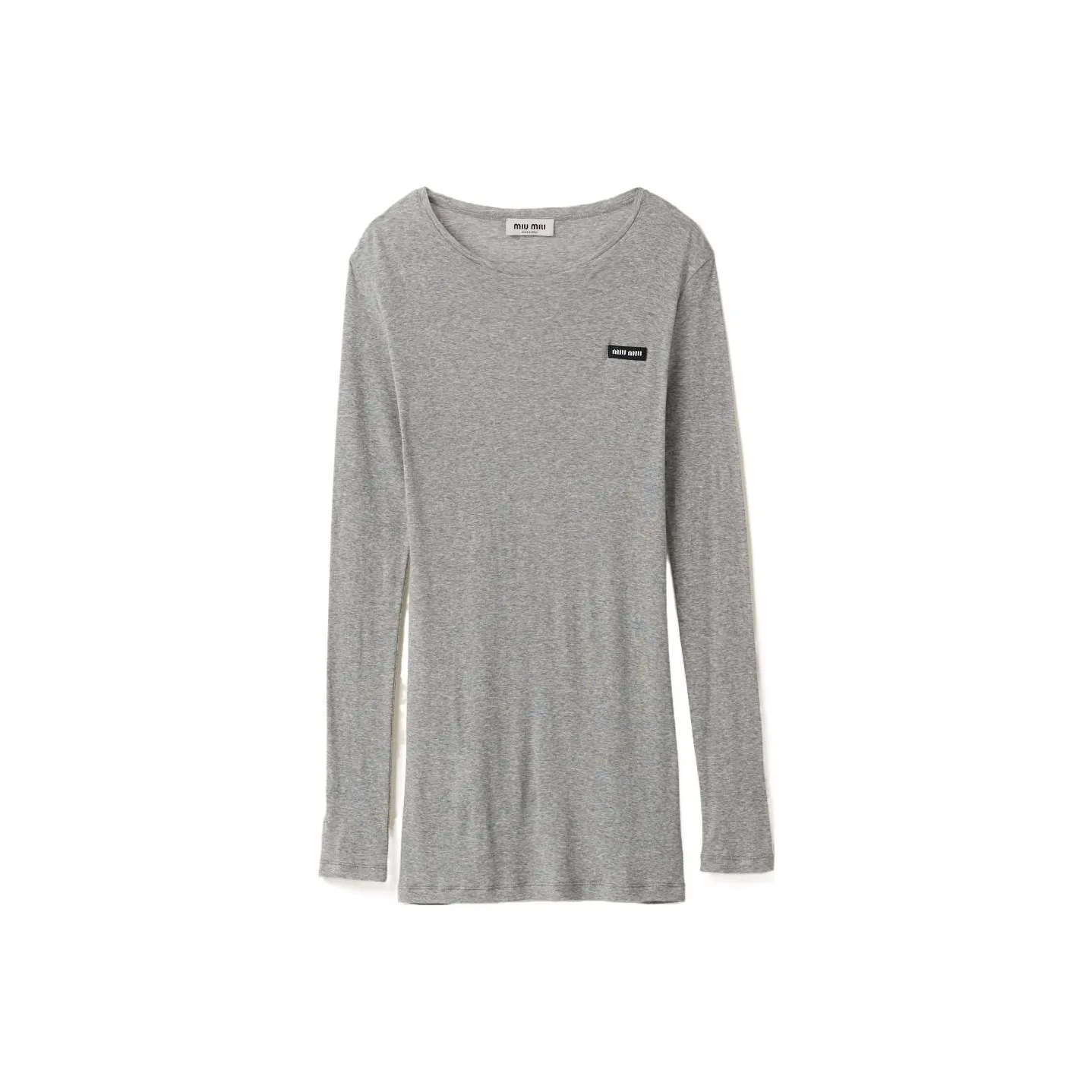 MIU MIU Ribbed Knit Jersey Dress