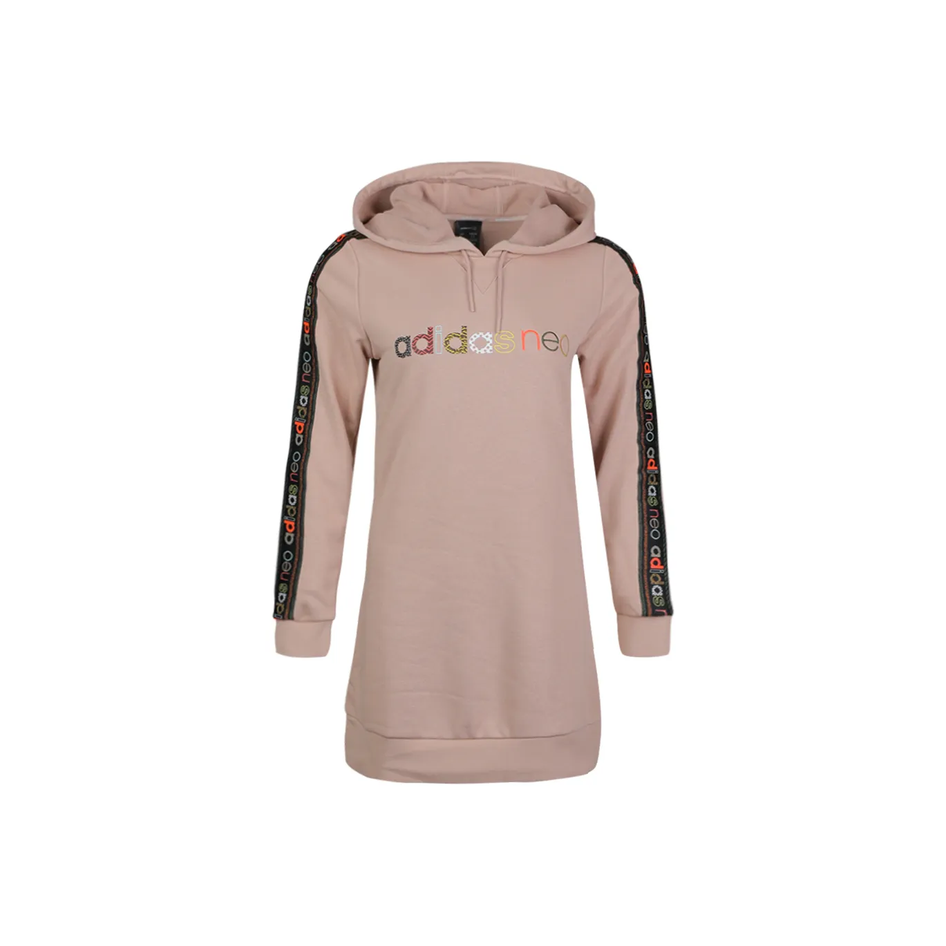 ADIDAS NEO FARM HDY DRSS Длинный рукав Платье Женское Жемчужно-розовый