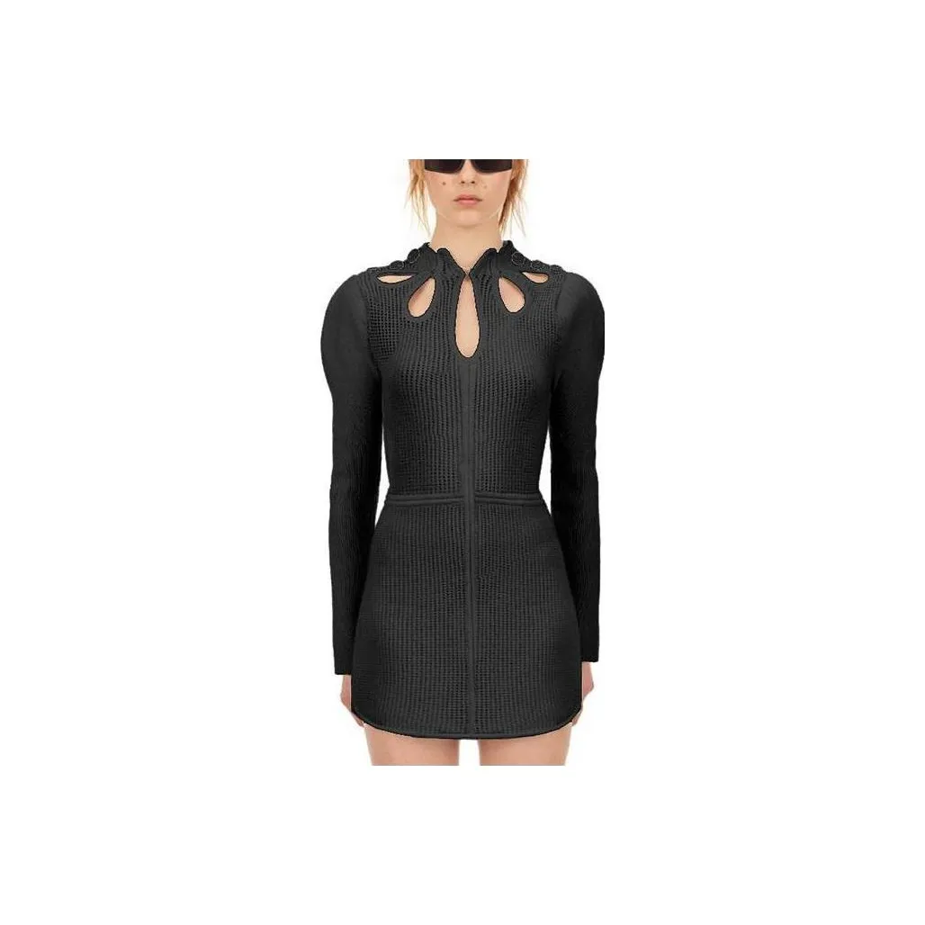 Self Портрет Длинное Платье с Длинными Рукавами Женское