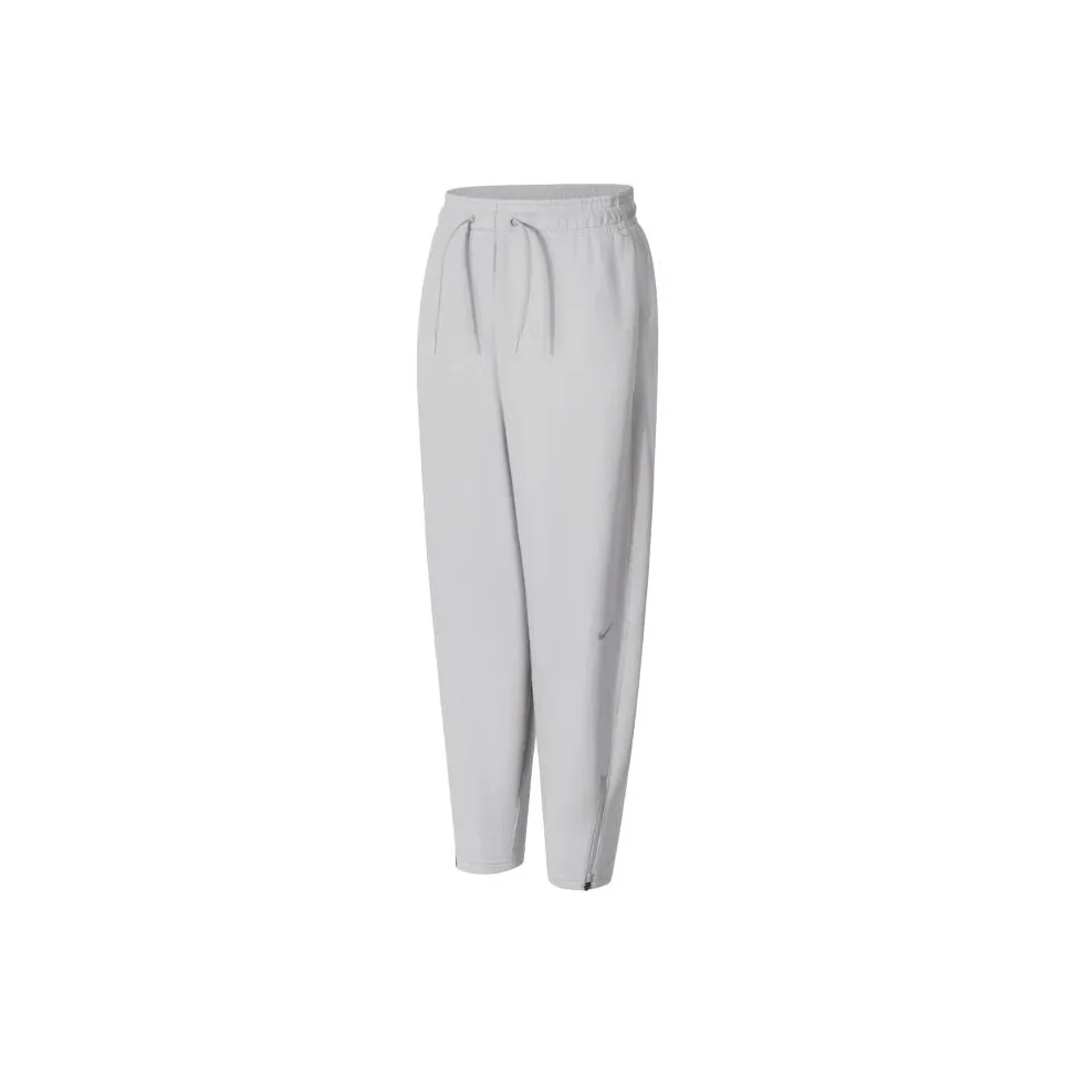 Nike Dri Fit Prima Knitted Sports Pants Women's Light Iron Ore Gray/Black
