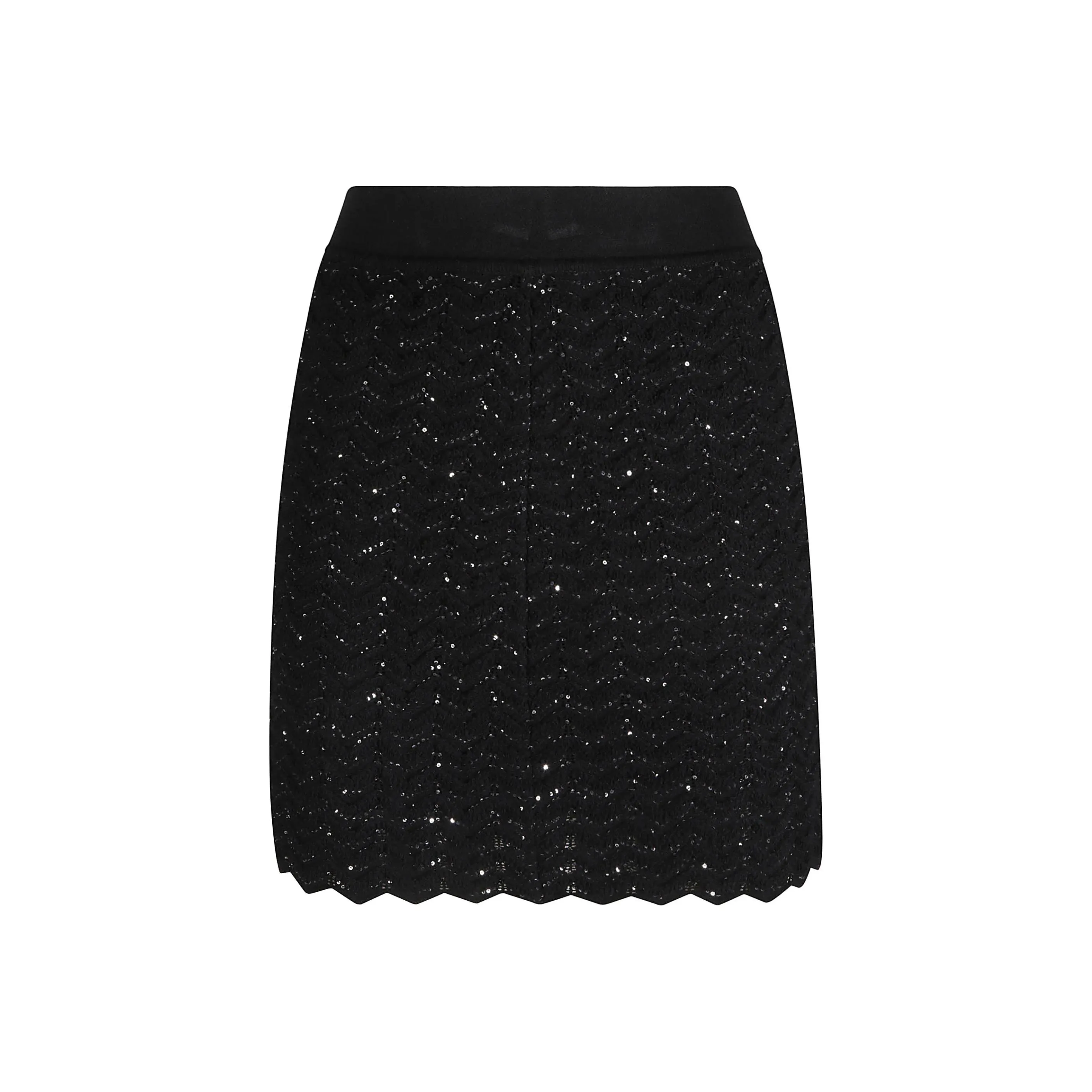 MISSONI Embellished Knitted Mini Skirt