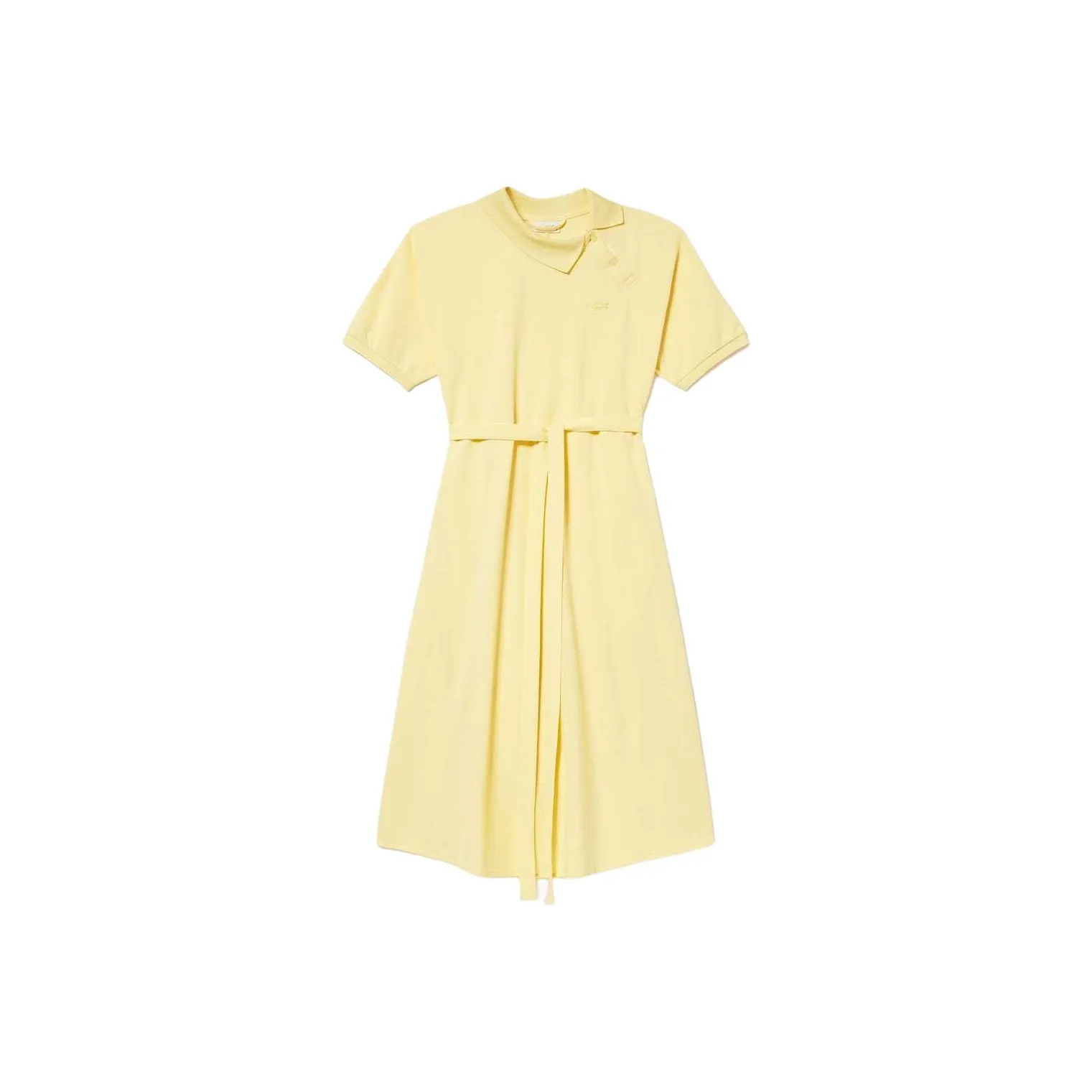 LACOSTE Short Sleeved Dresses Women's Light Yellow