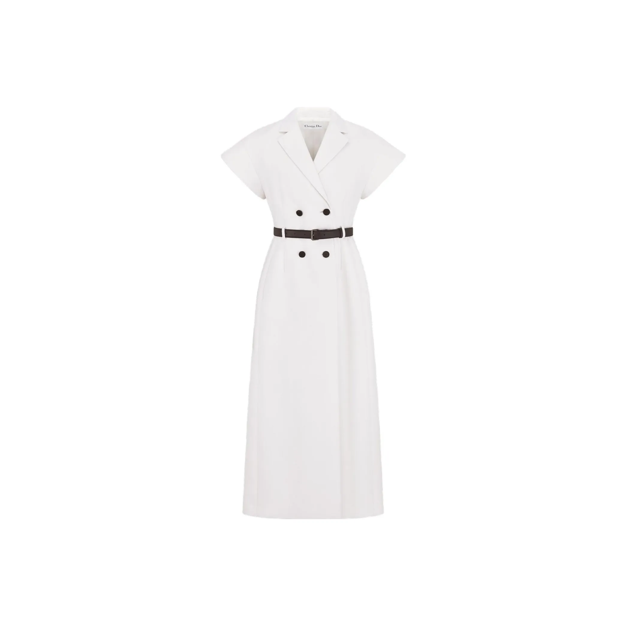 DIOR SS25 Spring Summer Ready to Wear Collection Short Sleeved Dress Women's White