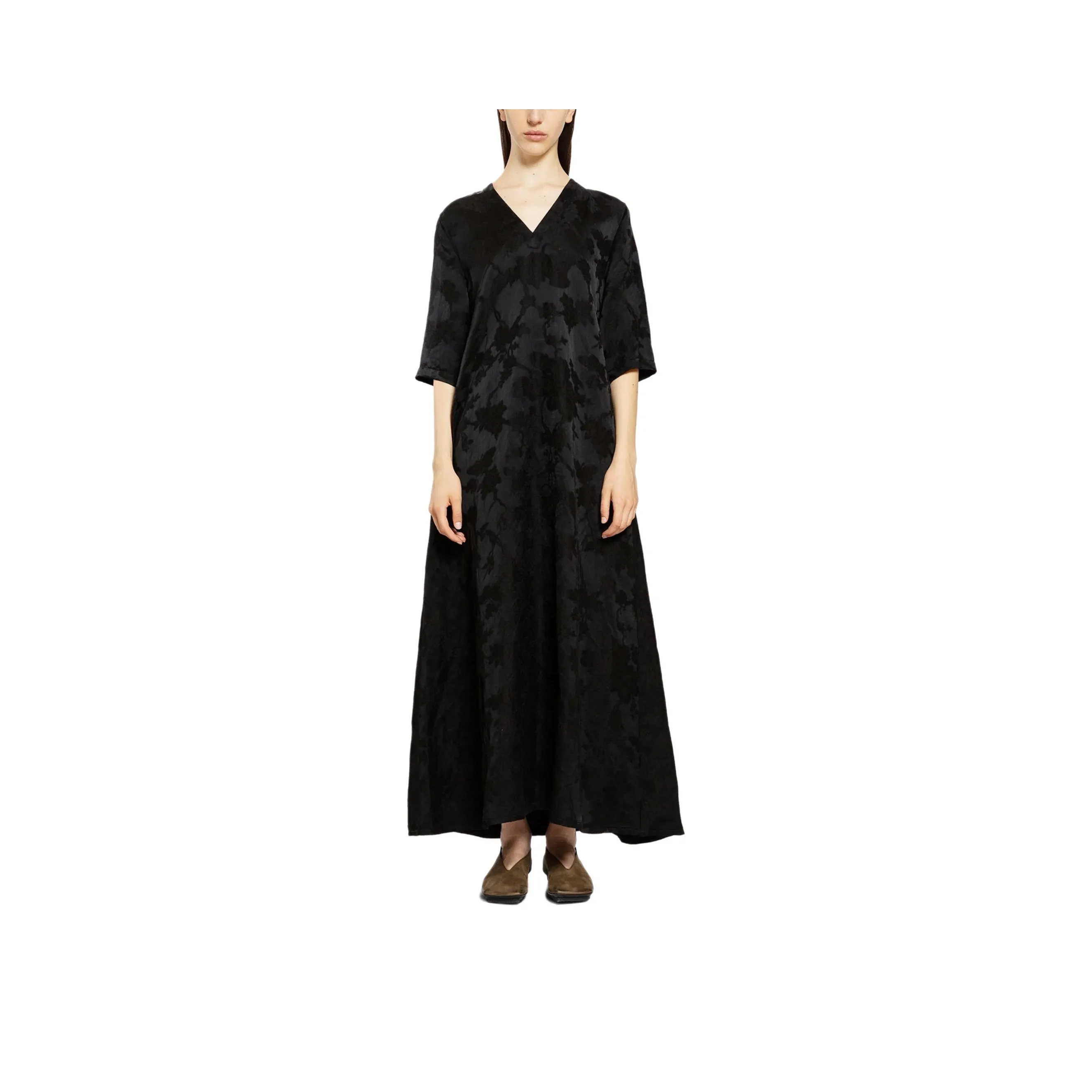 UMA WANG Short Sleeved Dresses Women's Black
