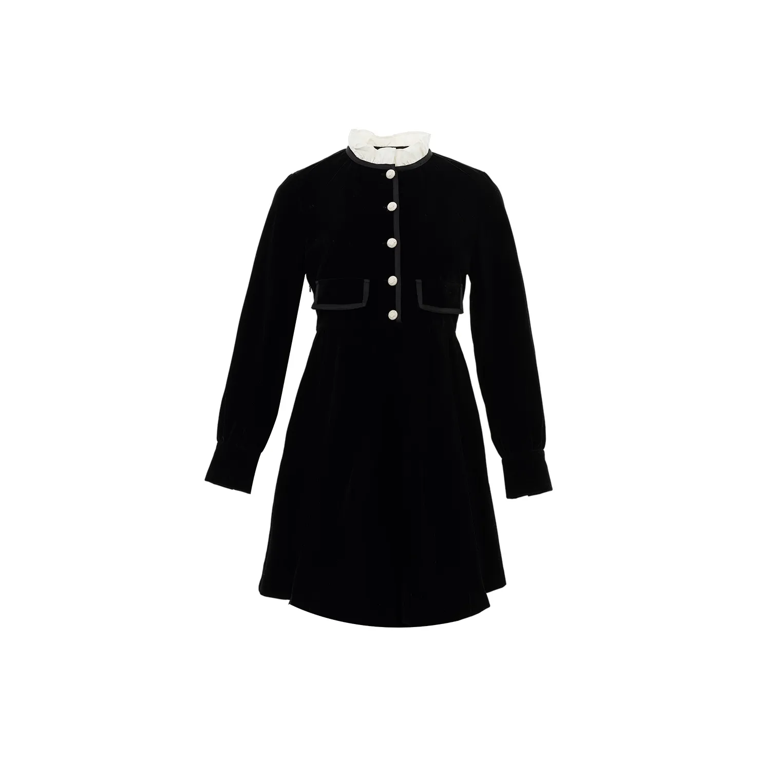 JESSYLINE Длинное платье с длинными рукавами женское черное