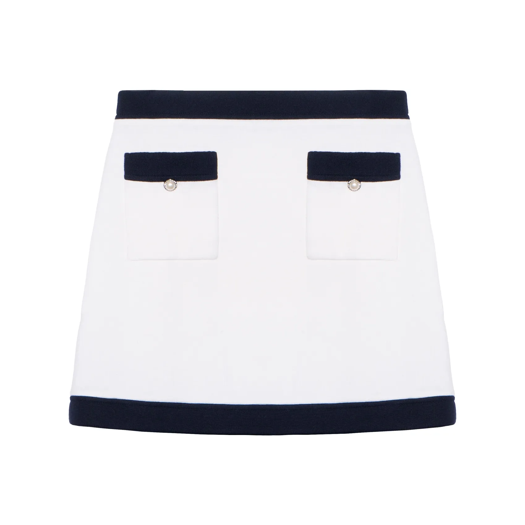 MIU MIU Повседневные короткие юбки Женские Белые