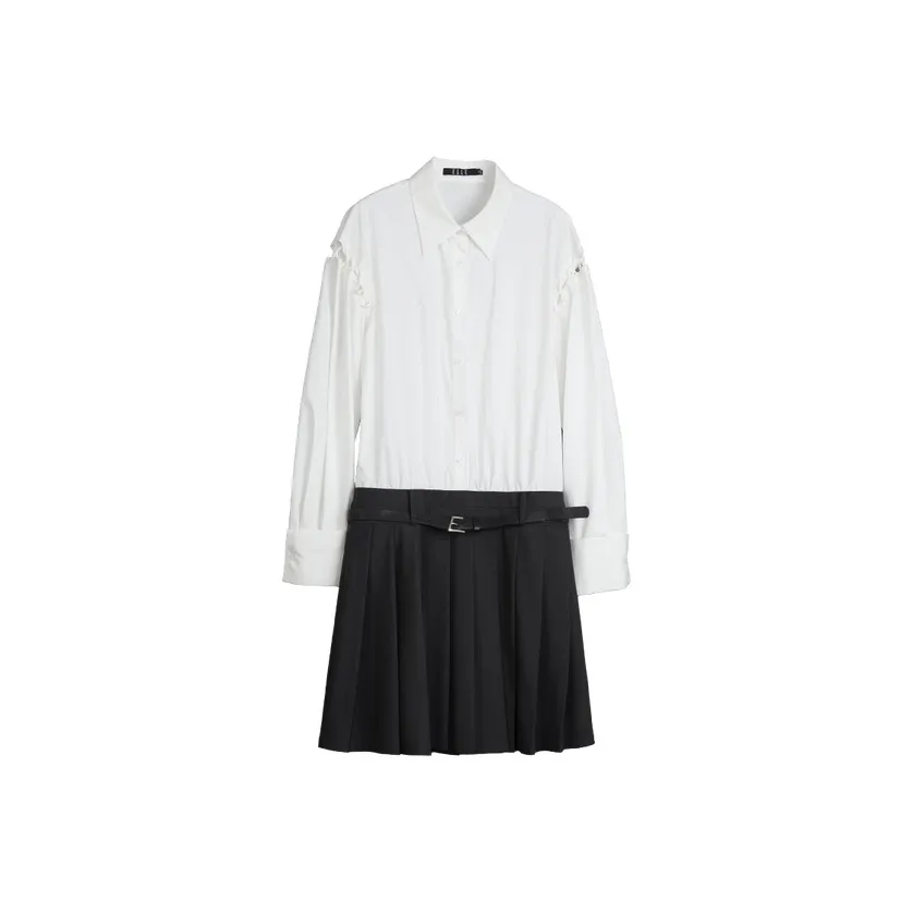 ELLE Длинное платье с длинными рукавами женское темно-серое