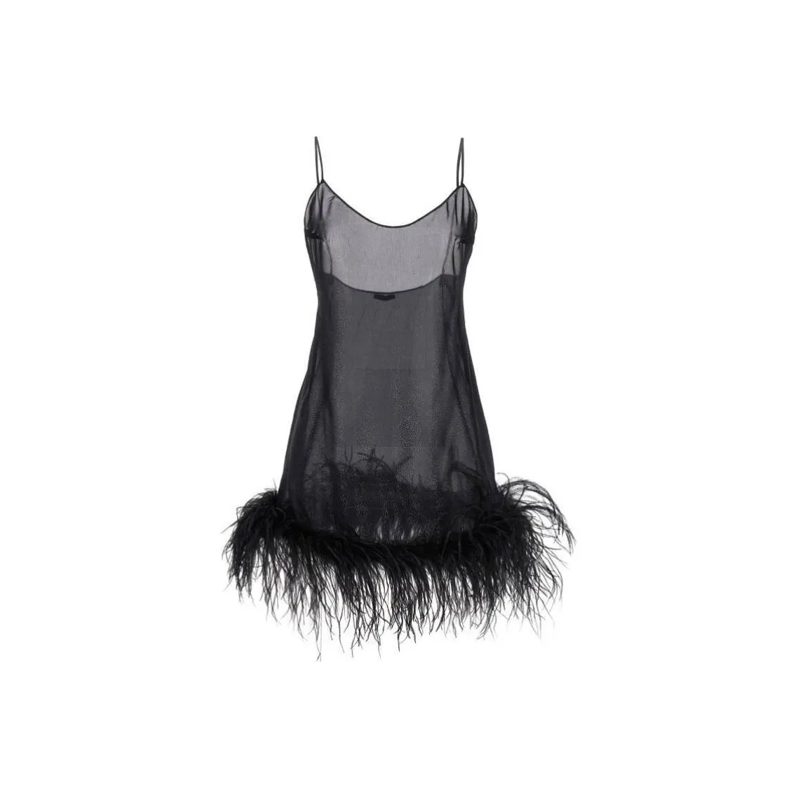 Oséree Embellished Scoop-Neck Babydoll Dress