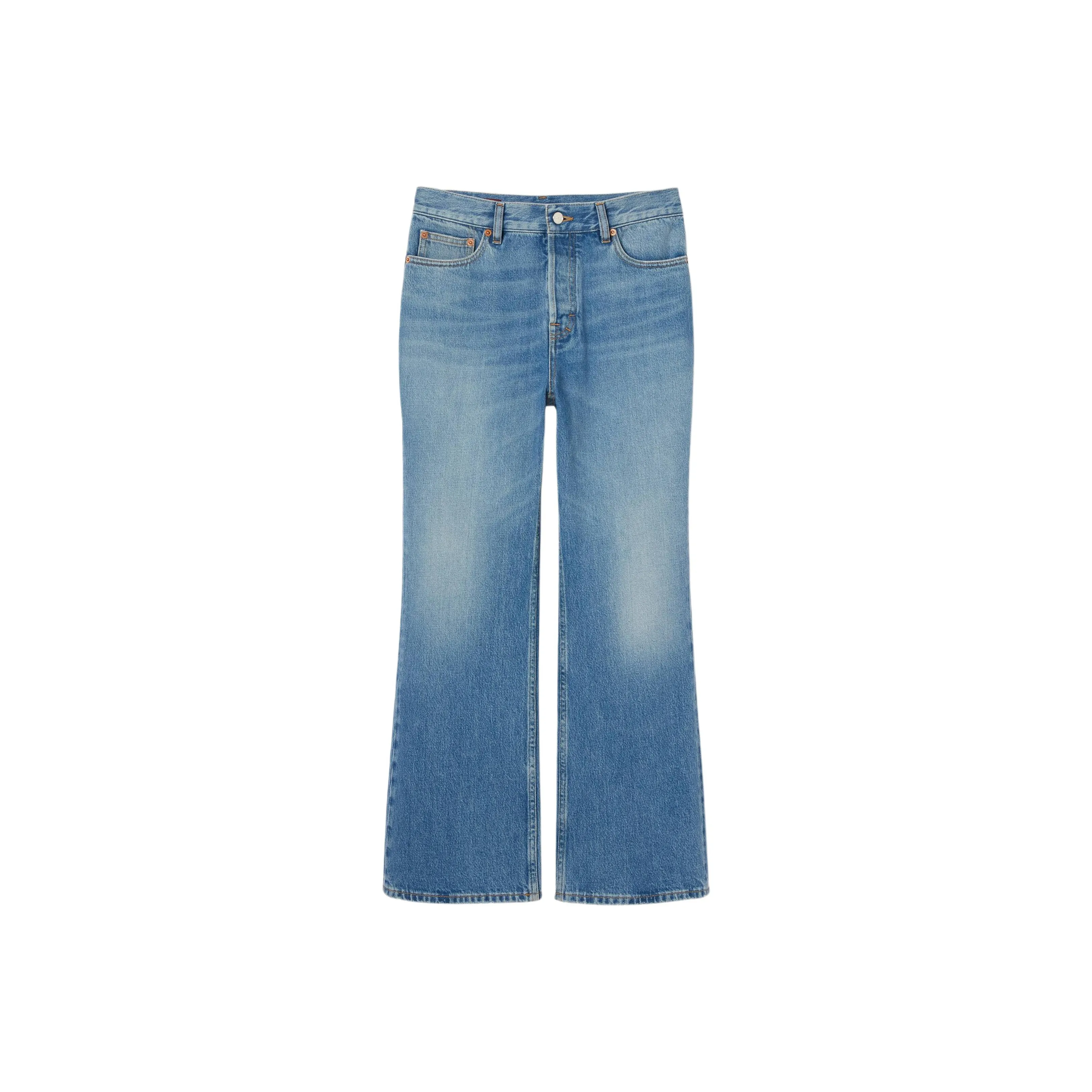 GUCCI Cropped Flared Denim Jeans
