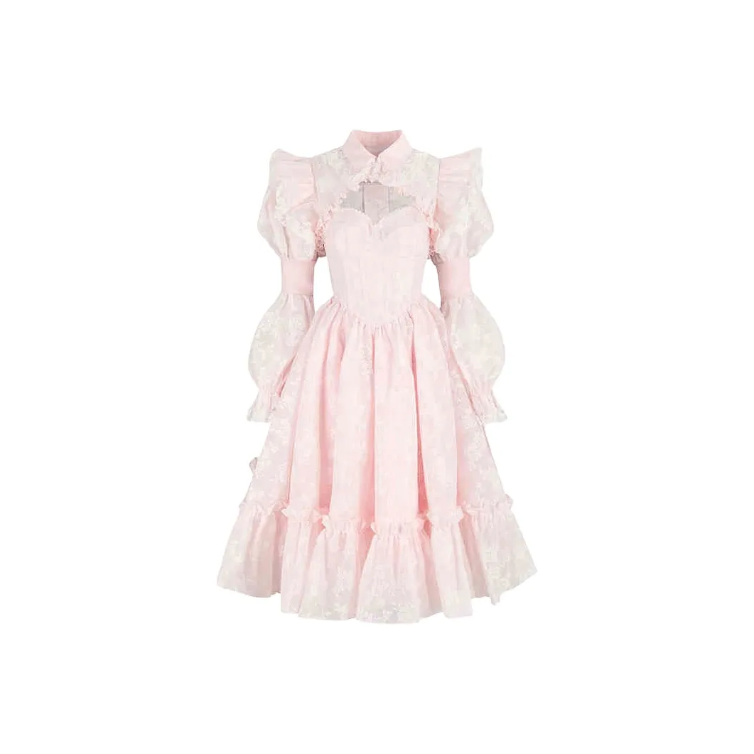 Selkie Collection SS25 Long Sleeved Dresses Women's Soft Pink